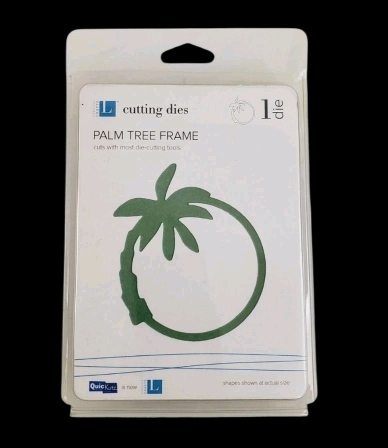QuicKutz Cutting Die Palm Tree Frame DR0139 Lifestyle Crafts NEW Sealed