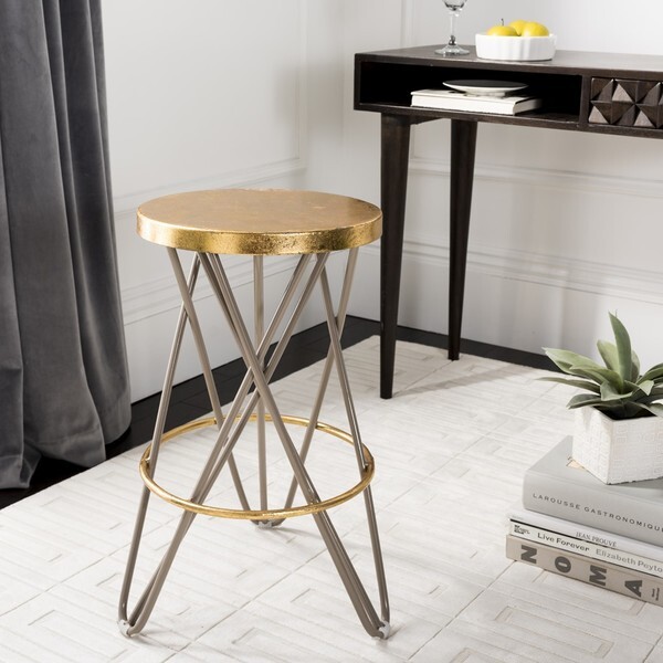 Safavieh LORNA GOLD LEAF COUNTERSTOOL, Reduced Price 2172748514 FOX3255C