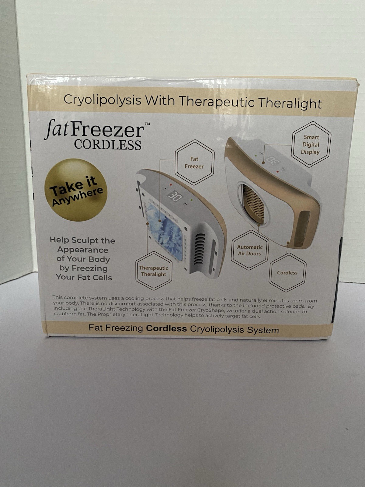 Cordless Cryosculpting Machine With TheraLight. Fat Sculpting