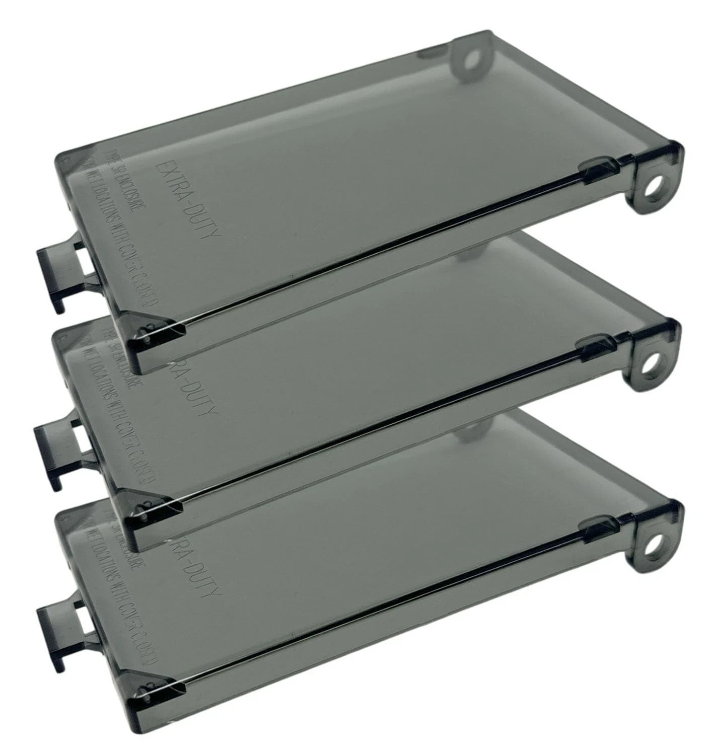 iMBAPrice DBVC Extra Duty Clear 1-Gang (Vertical) - Clear, 3-Pack