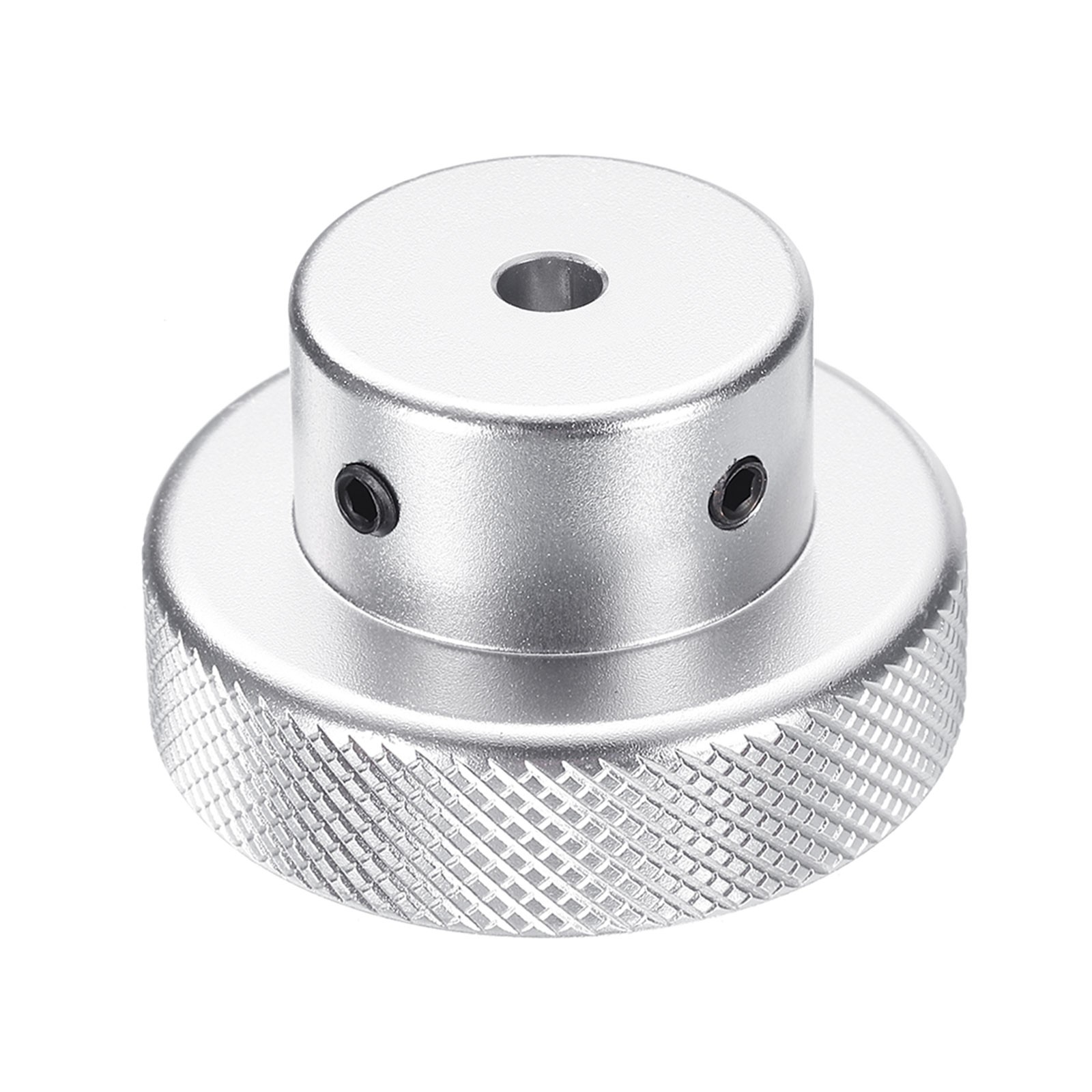 Aluminum Alloy Handwheel 40mm OD 4mm Bore Hand Wheel for Lathe, Silver