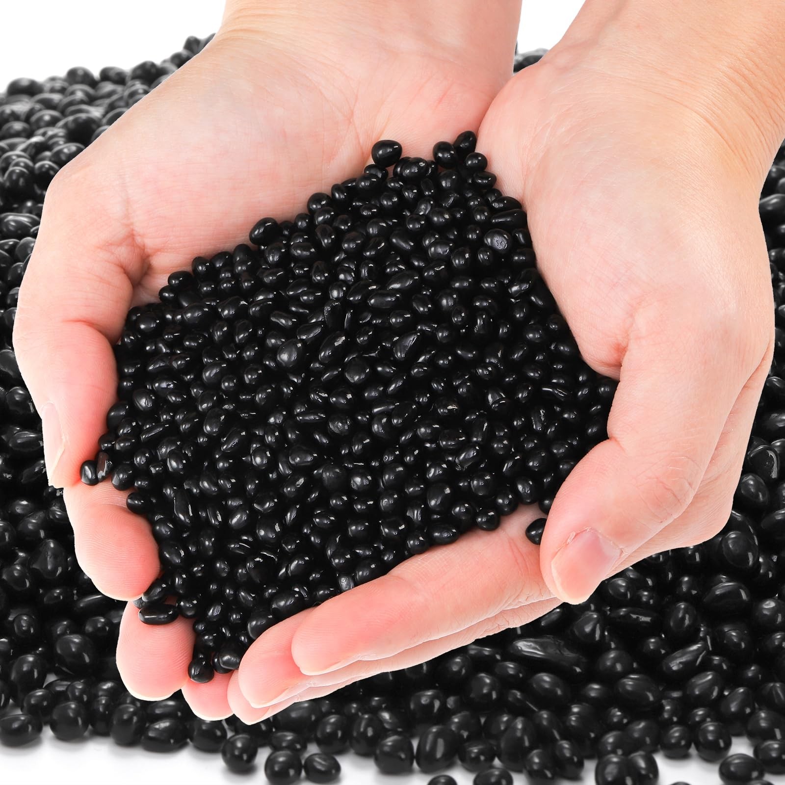 3 LB Small Aquarium Substrate Gravel Sand, Polished Smooth Fish Tank Gravel,