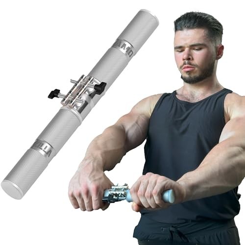 Forearm Strengthener & Wrist Roller - Comfortable Grip, Durable Design, Ideal fo