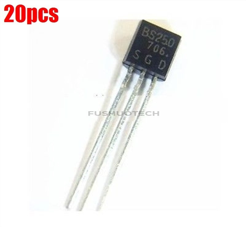 20pcs BS250 N Channel Mosfet TO-92 New Ic xg *hh