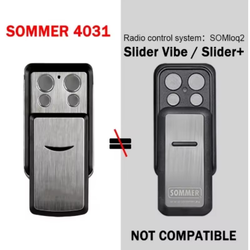 SOMMER Remote Control gate remote control Garage Gate Door Opener 868.3 Mhz