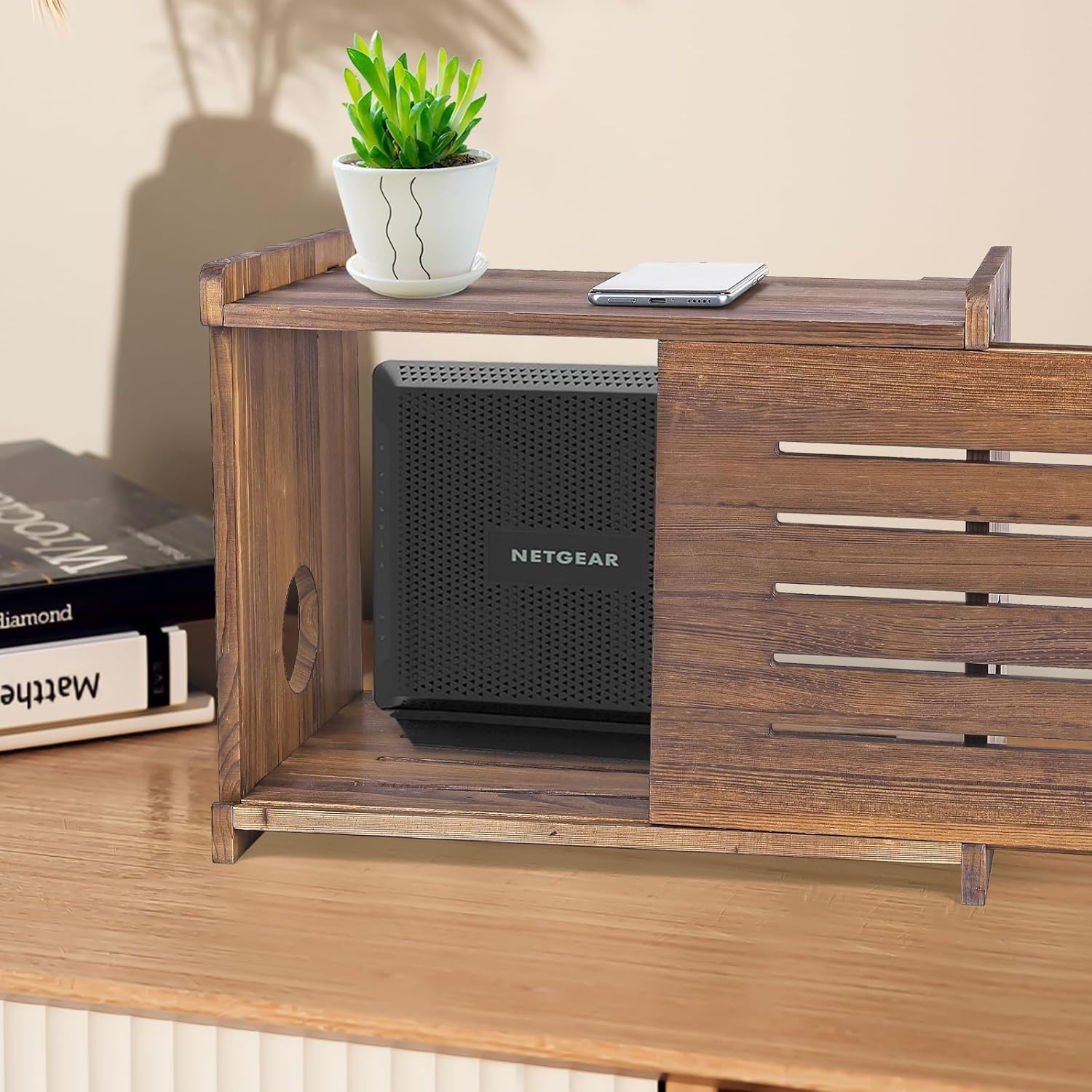 Router Shelf Projector Shelf Projector Stand Router Storage Box Modem Cable R...