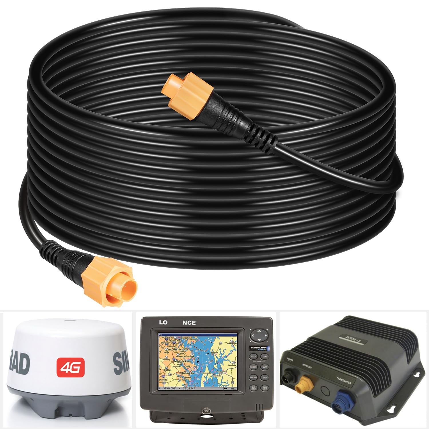 000-0127-30 ‎Replacement Cable for Lowrance Ethext-25Yl Ethernet Cable 25-Feet