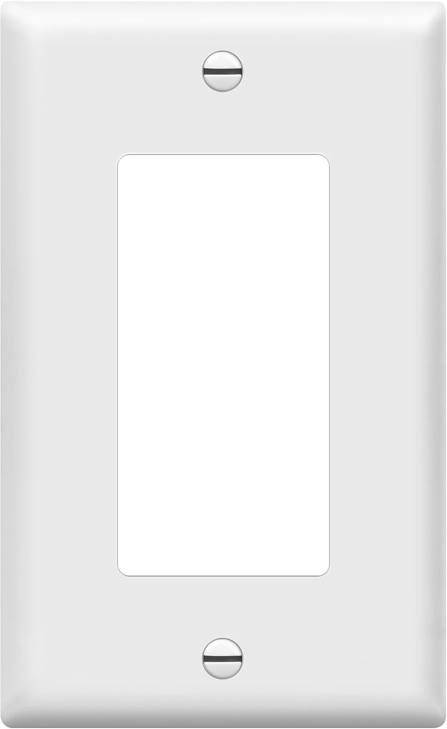 15 Pack Topzone Decorator GFCI Wall Plates White Polycarbonate Unbreakable 4.5"x