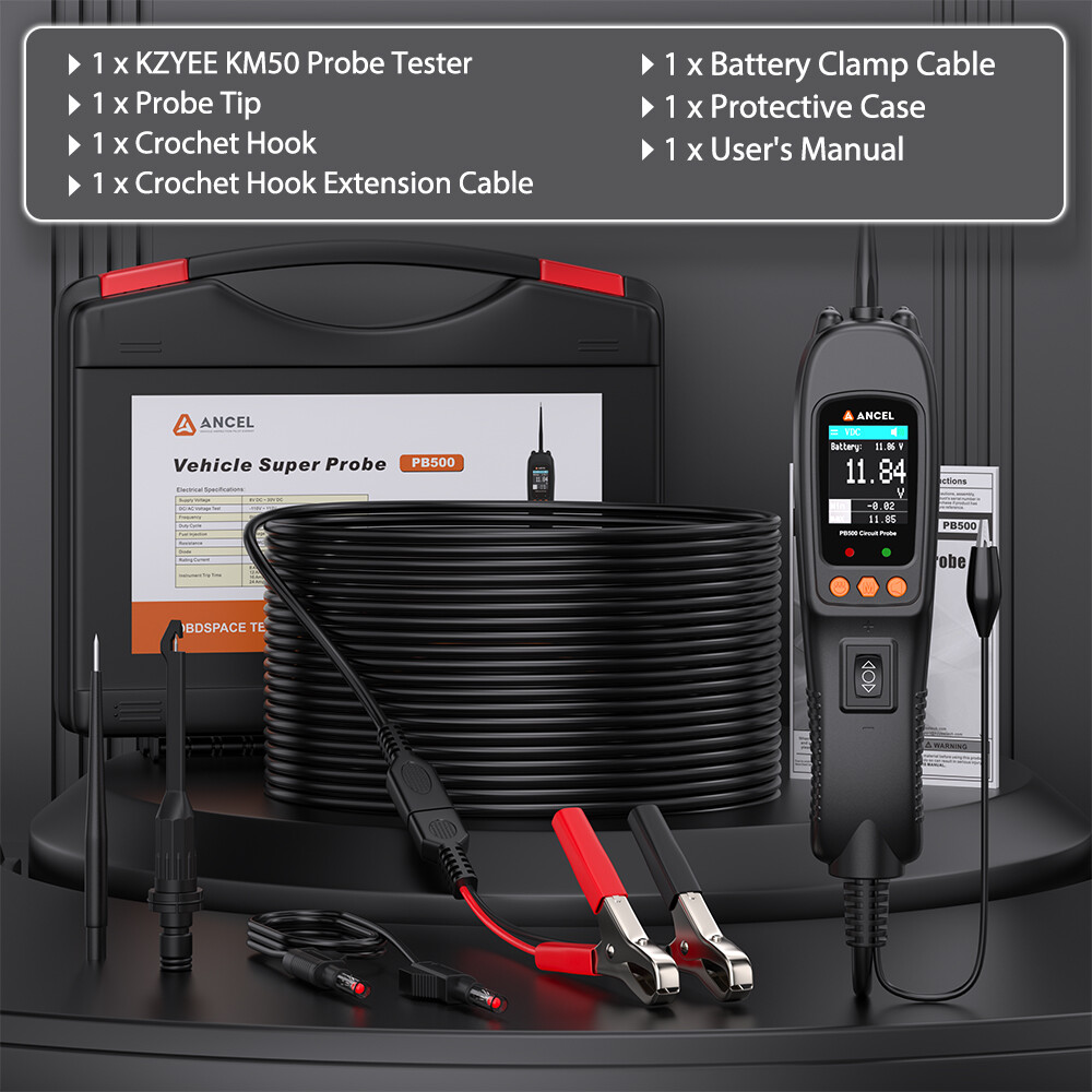 ANCEL PowerScan PB500 Electrical Circuit System Battery Testers Tool Probe Test