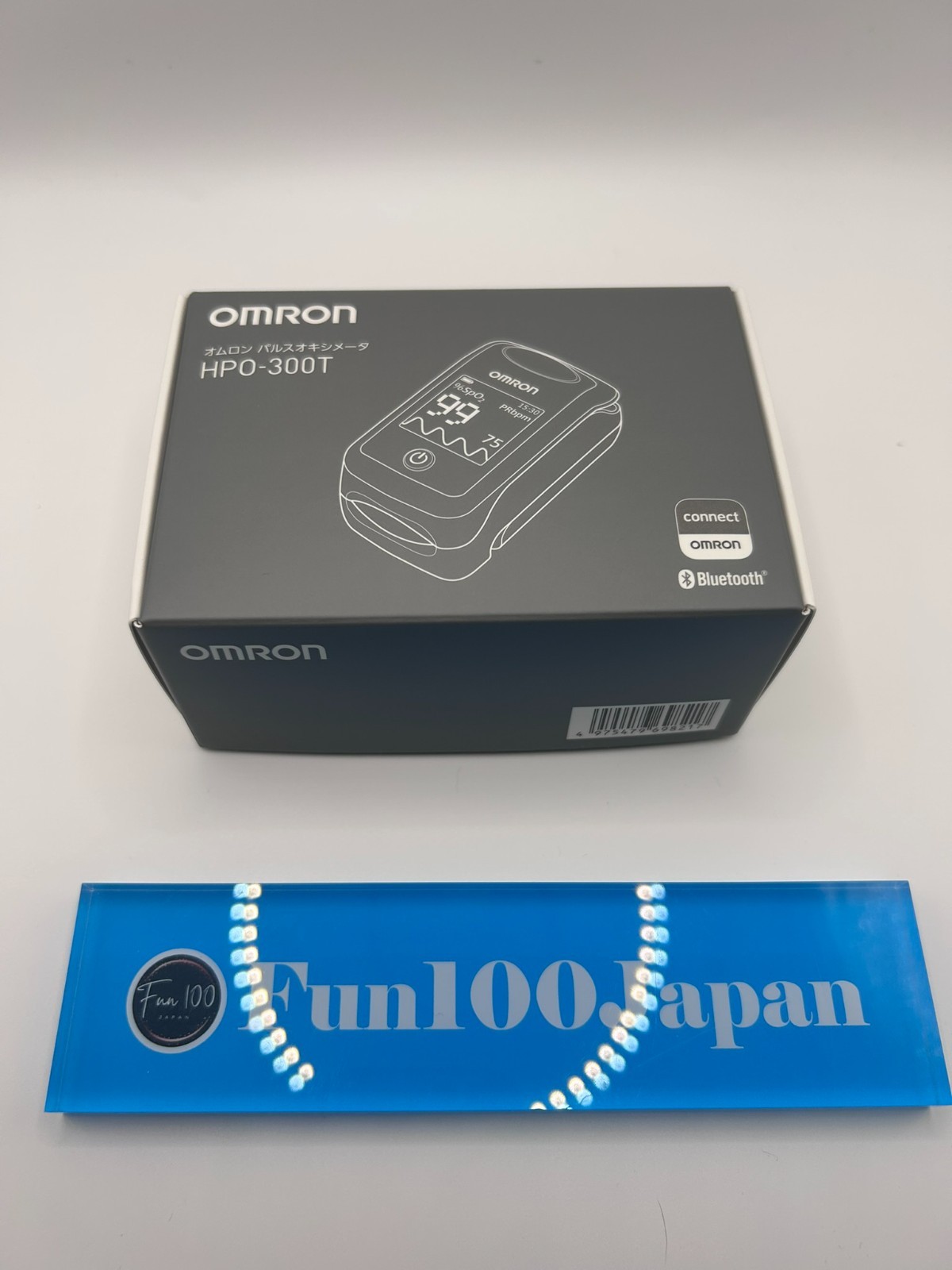 Omron Pulse Oximeter HPO-300T White Bluetooth Medical Device Health