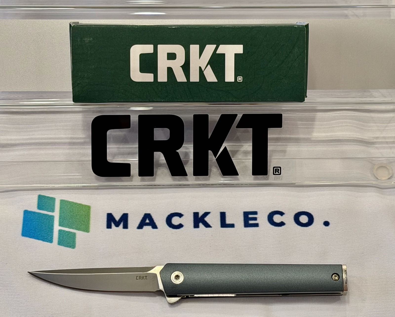 CRKT 7095 CEO Compact Flipper Folding EDC Pocket Knife Clip Point Metallic Blue