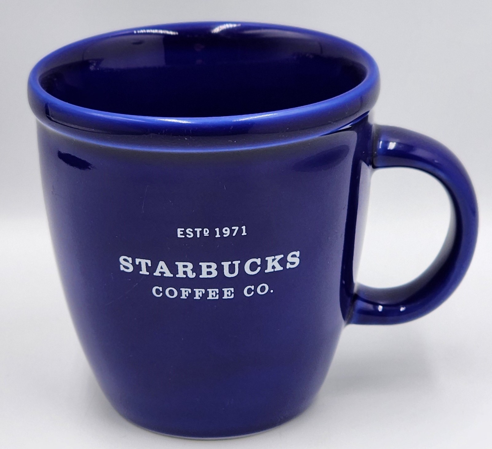 STARBUCKS COFFEE CO. ESTD 1971 BLUE COFFEE MUG