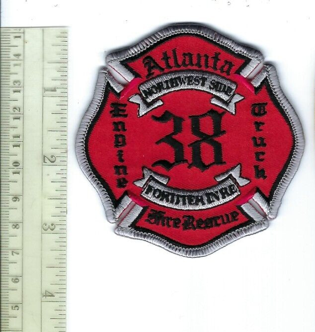 Atlanta GA Georgia Fire RESCUE Engine Ladder Co. 38 "NORTHWEST SIDE" patch NEW!