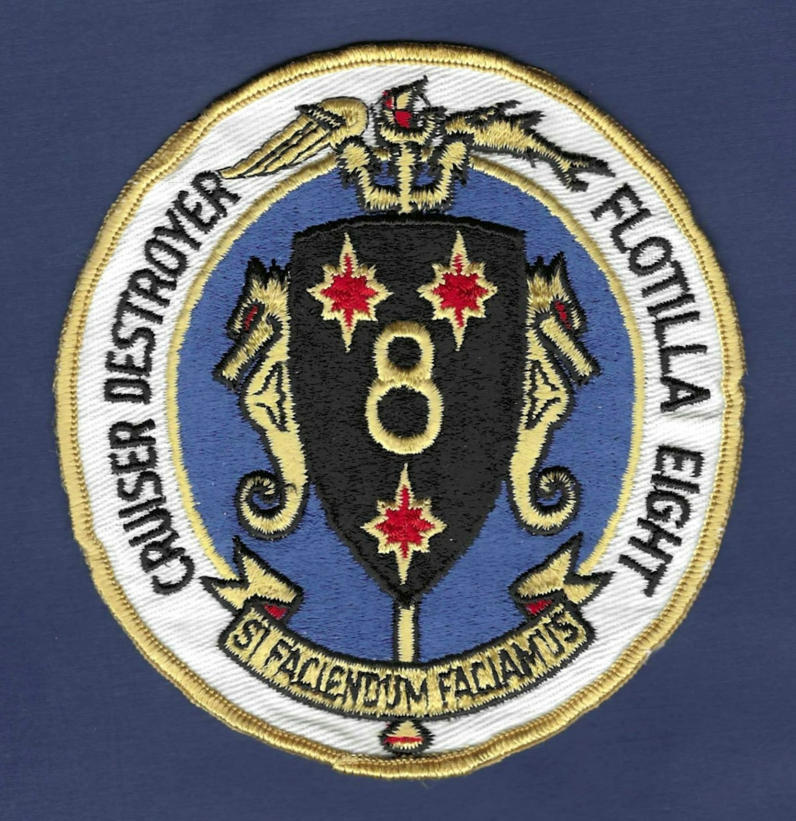 US Navy Commander Cruiser Destroyer Flotilla Eight Patch