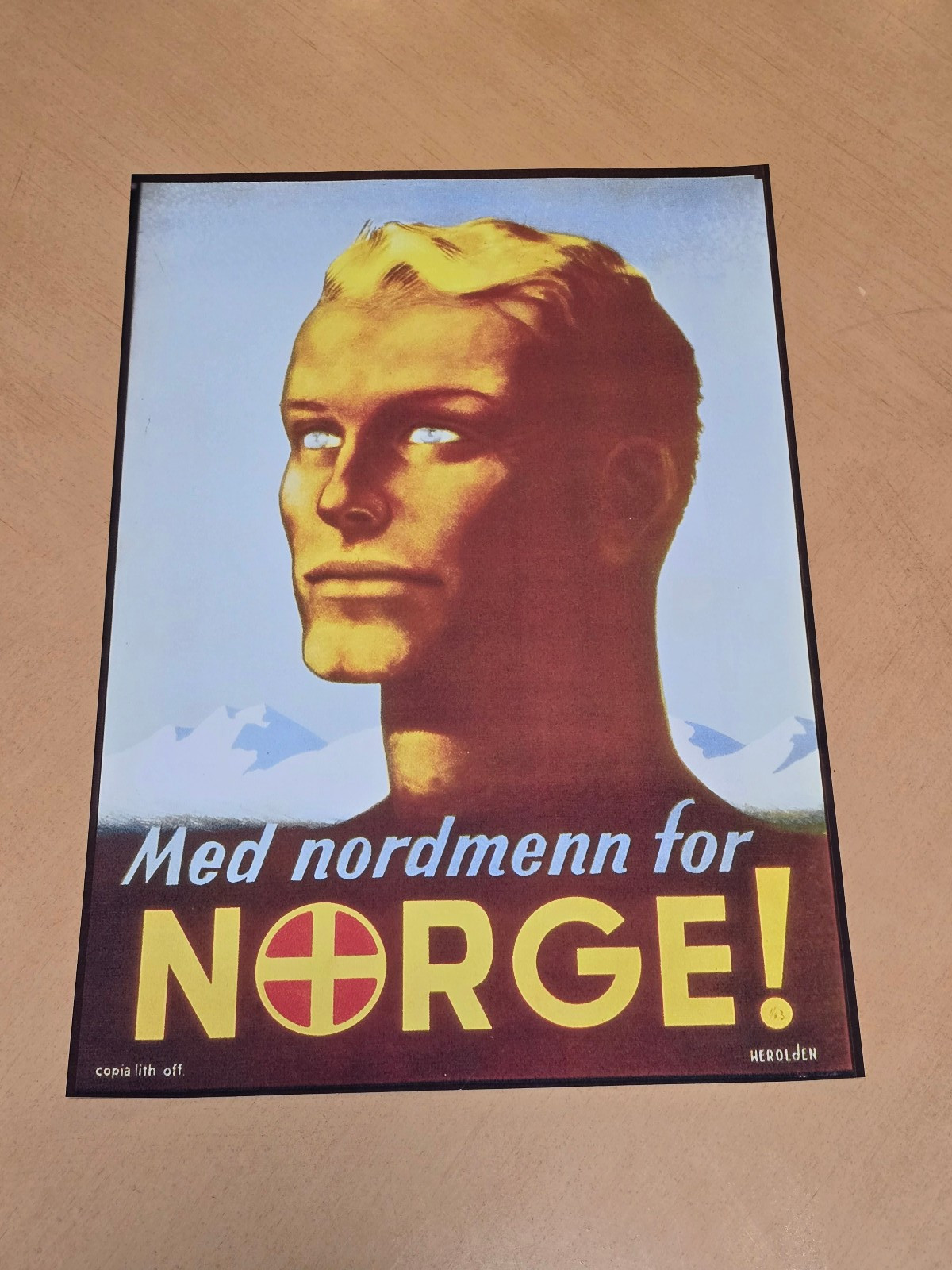 NORTHMEN NORGE German VIKING NORDIC NORWAY Propaganda Print Poster WW2 WWII