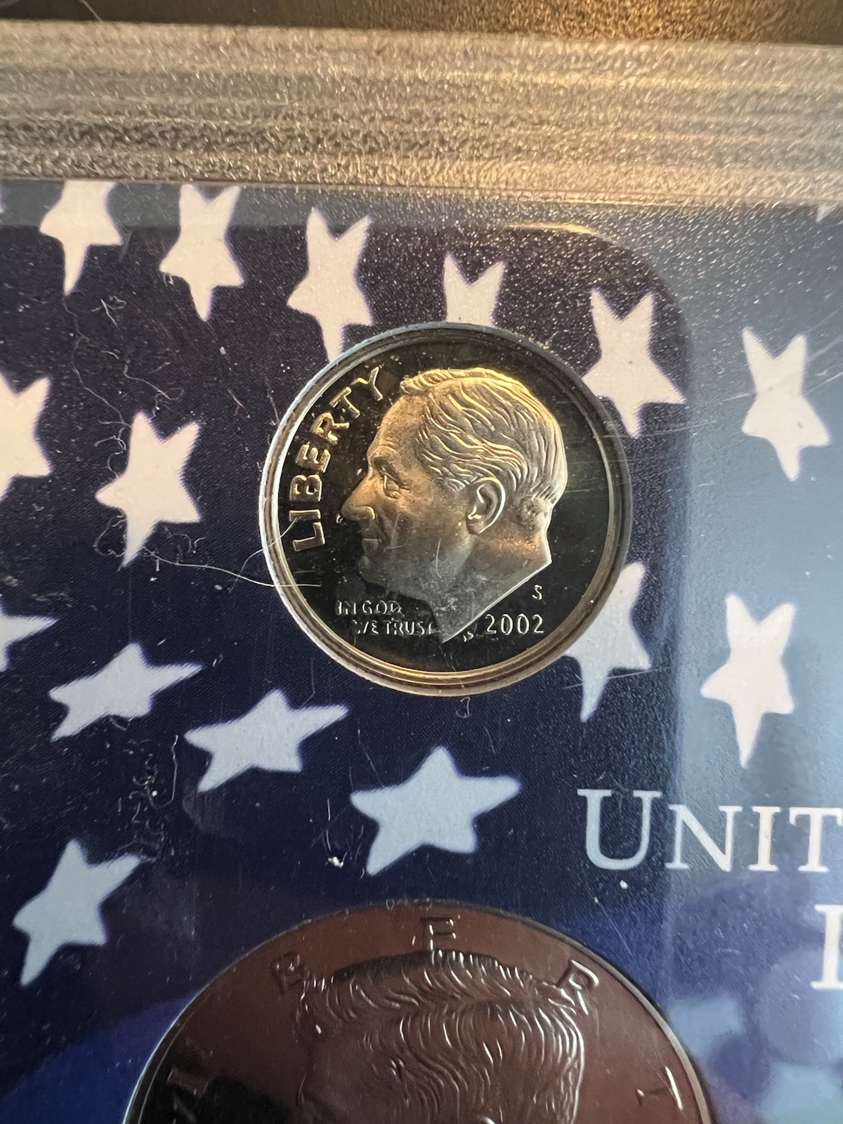 2002 United States Mint Proof Partial Set, No Original Govt Packaging and COA
