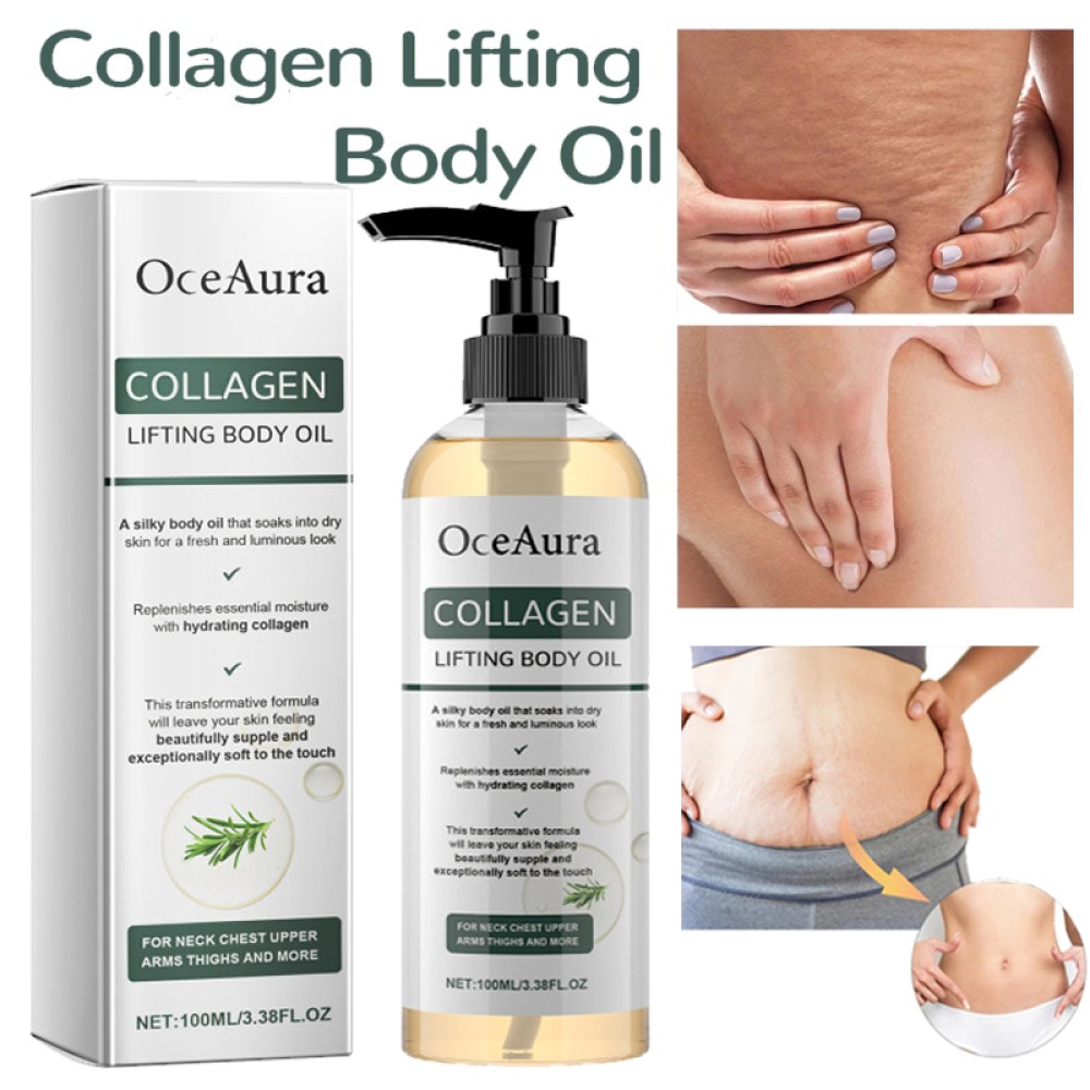 1-10Pack Collagen Lifting Firming Body Oil Skin Tightening Hydrating Massage Oil