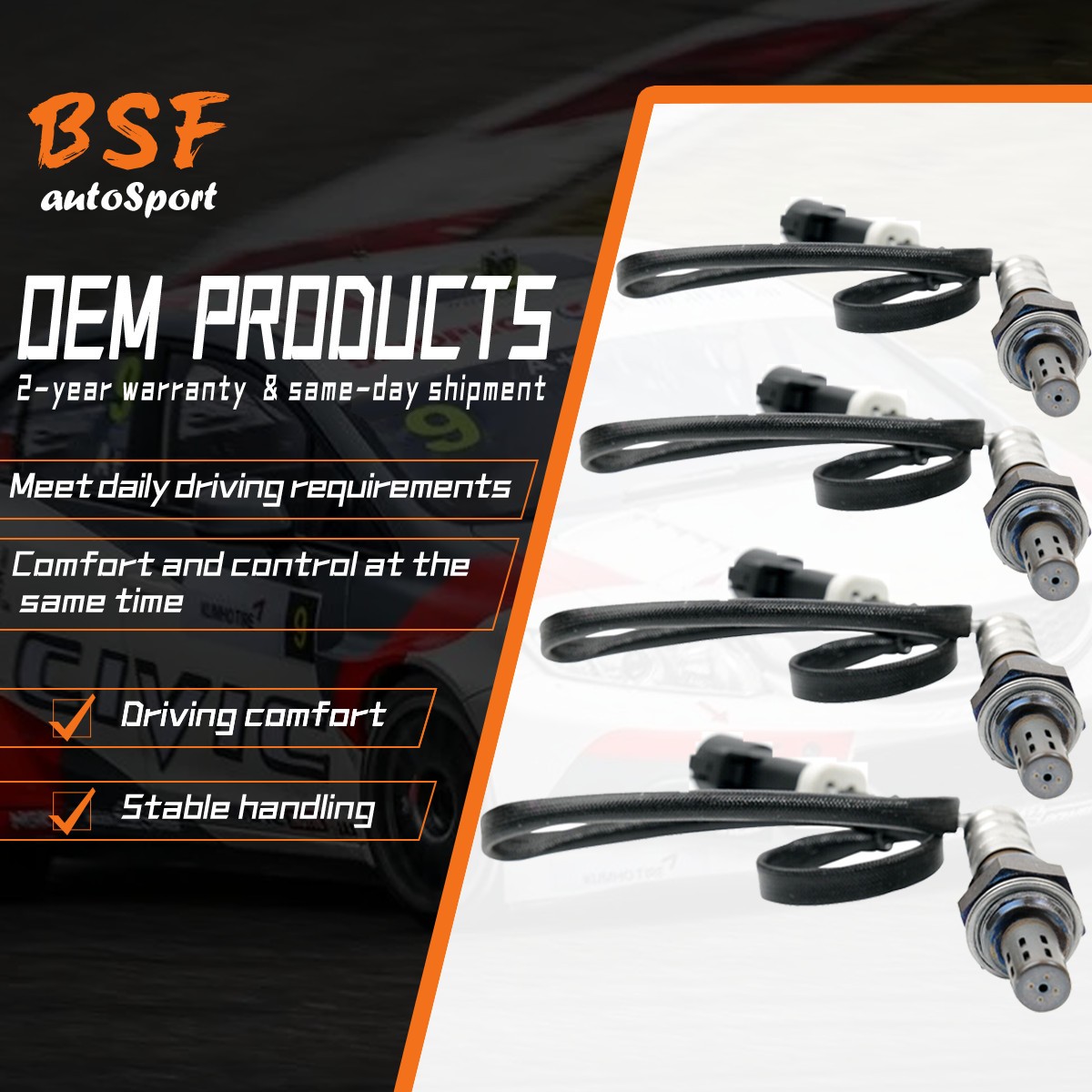 4 Oxygen O2 Sensors Up / Downstream for Ford F-150 E-150 4.6L 5.4L 234-4127