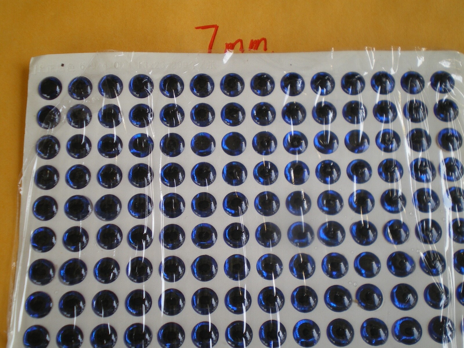 322 PCS 3D 7MM BLUE HOLOGRAPHIC FISHING LURE EYES/FLY TYING JIGS/TACKLE CRAFT