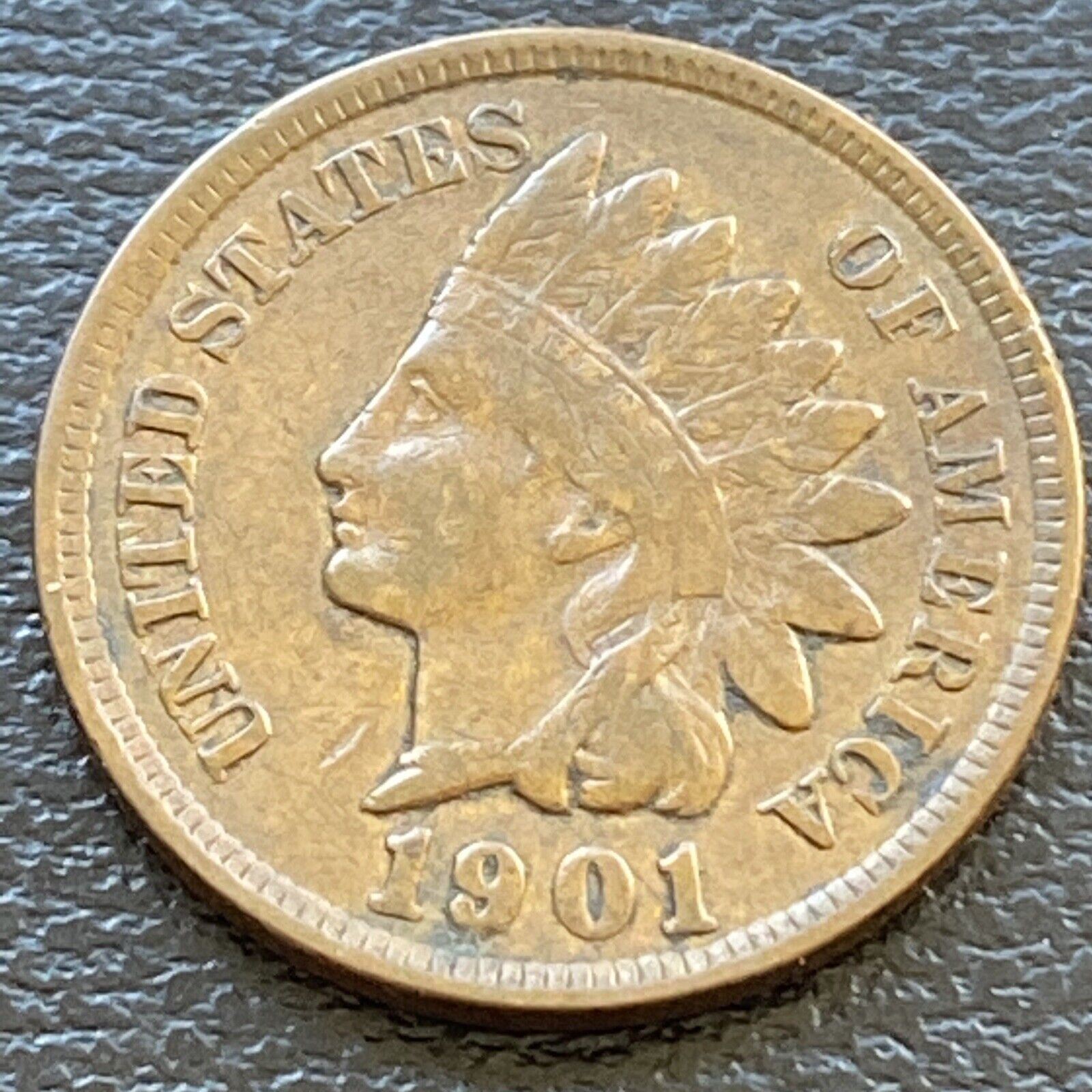 1901 Indian Head Cent 1c Higher Grade XF #29844
