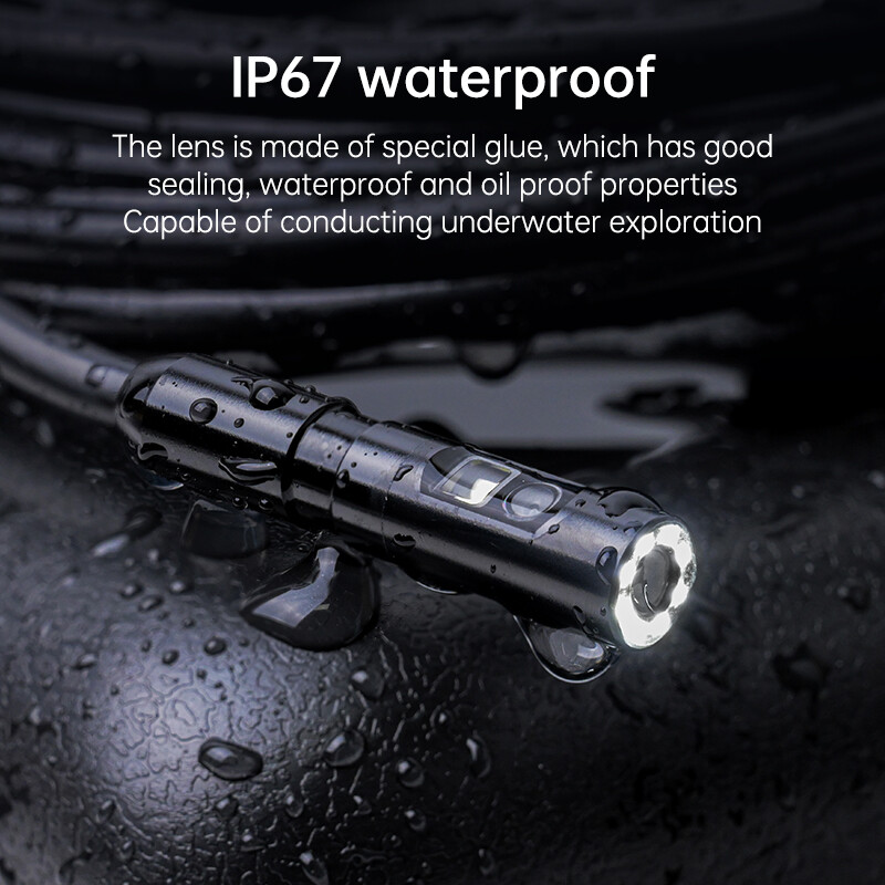 1M/3.3FT Industrial Endoscope Camera 1080P HD 4.3'' Borescope Inspection Camera