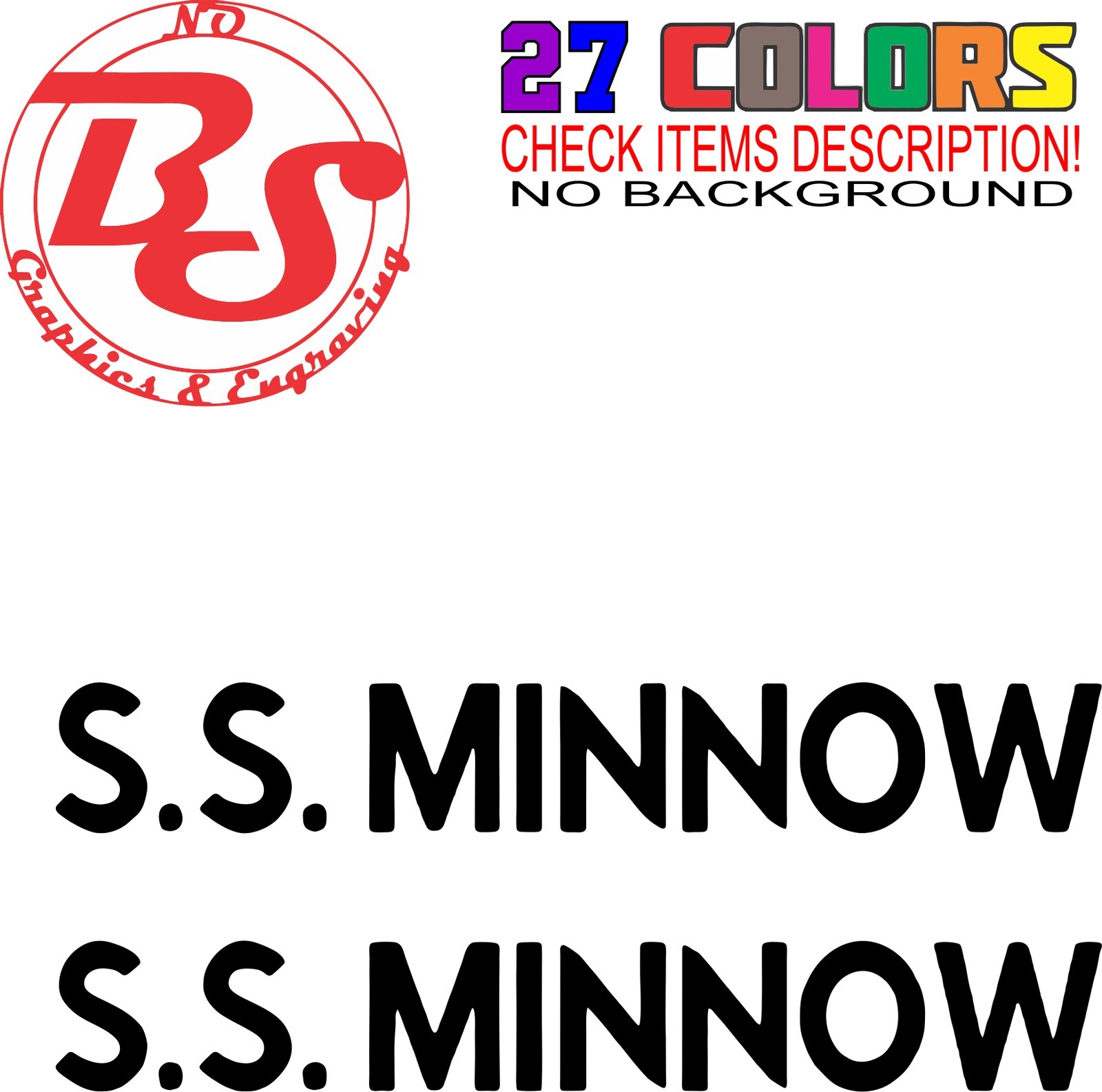 XL - SS Minnow Boating Boat Funny Beer Fishing Window Vinyl Decal Sticker noBS