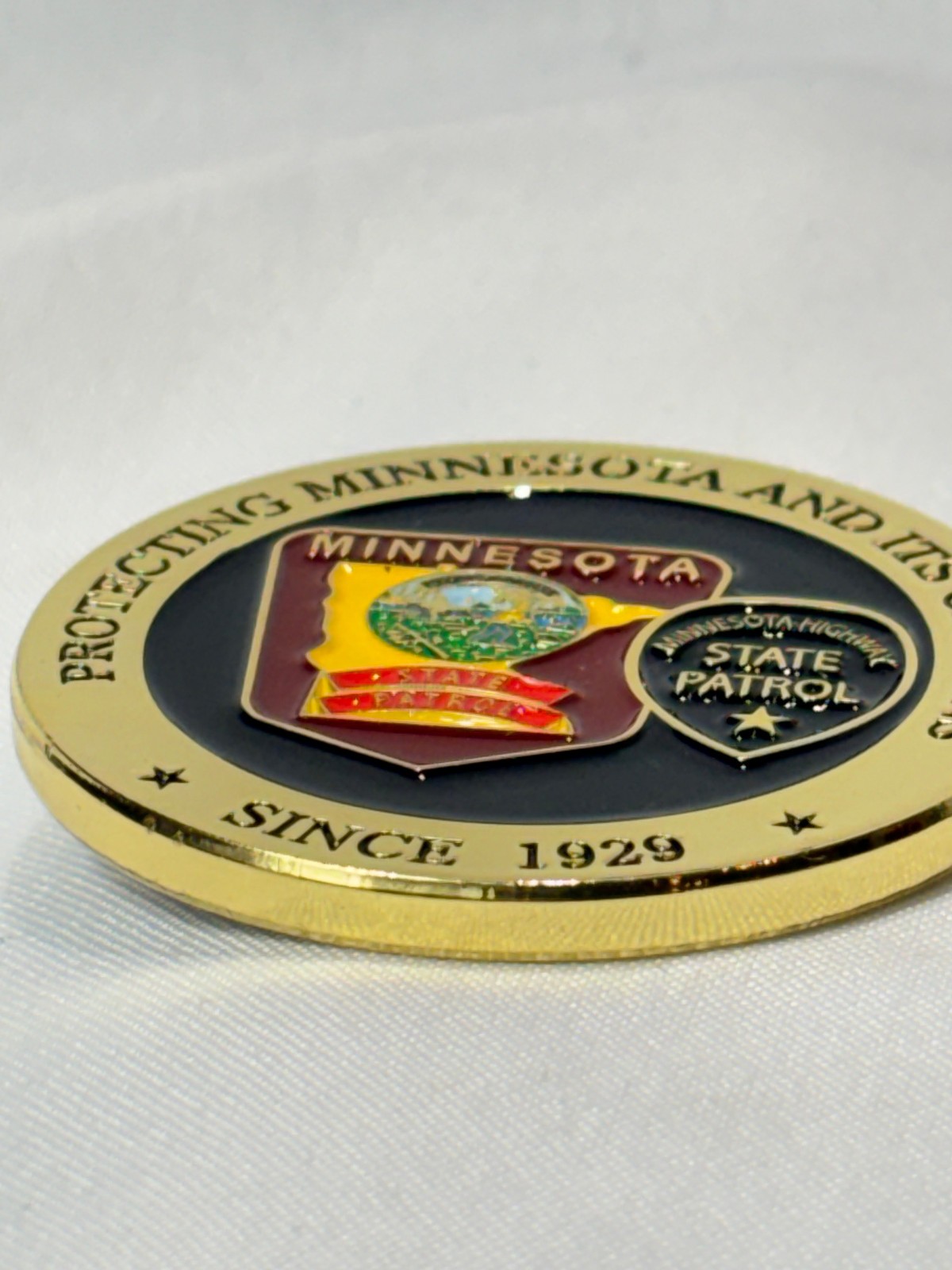 Minnesota State Patrol Challenge Coin Highway Police