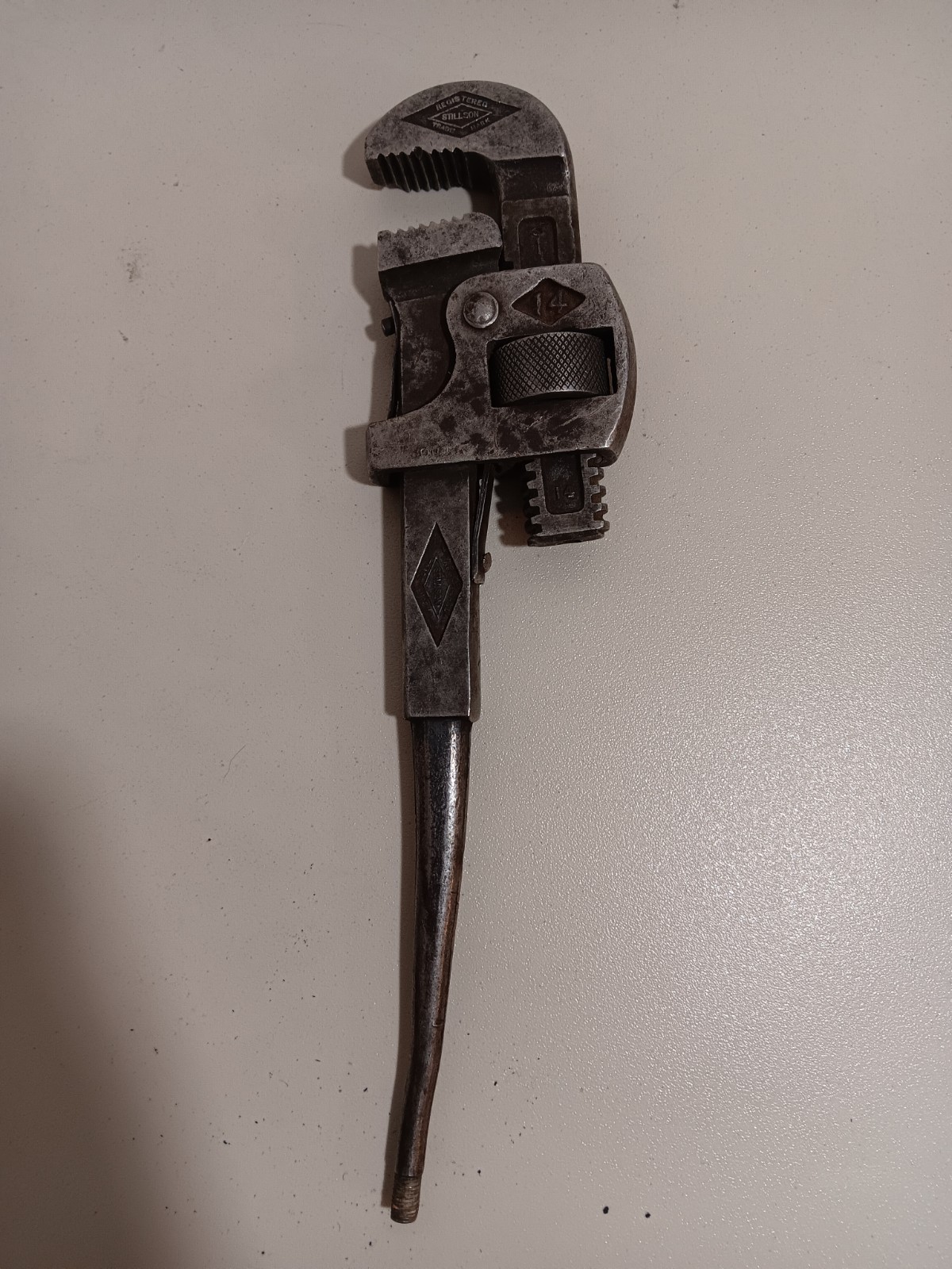Vintage Walworth Stillson No. 14 Pipe/Monkey Wrench 14"