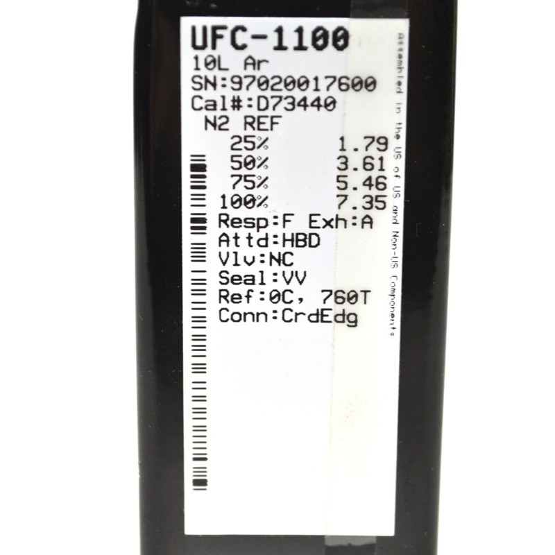 Celerity Unit UFC-1100 Mass Flow Controller MFC CardEdge (Ar / 10L) 1/4" VCR