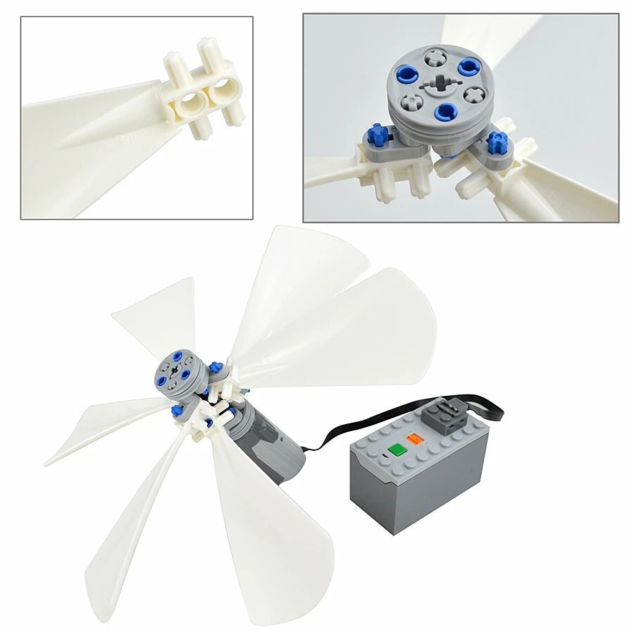 Technic EV3 89509 Wind Fan Propeller Parts for Lego Kit Building Blocks Set DIY