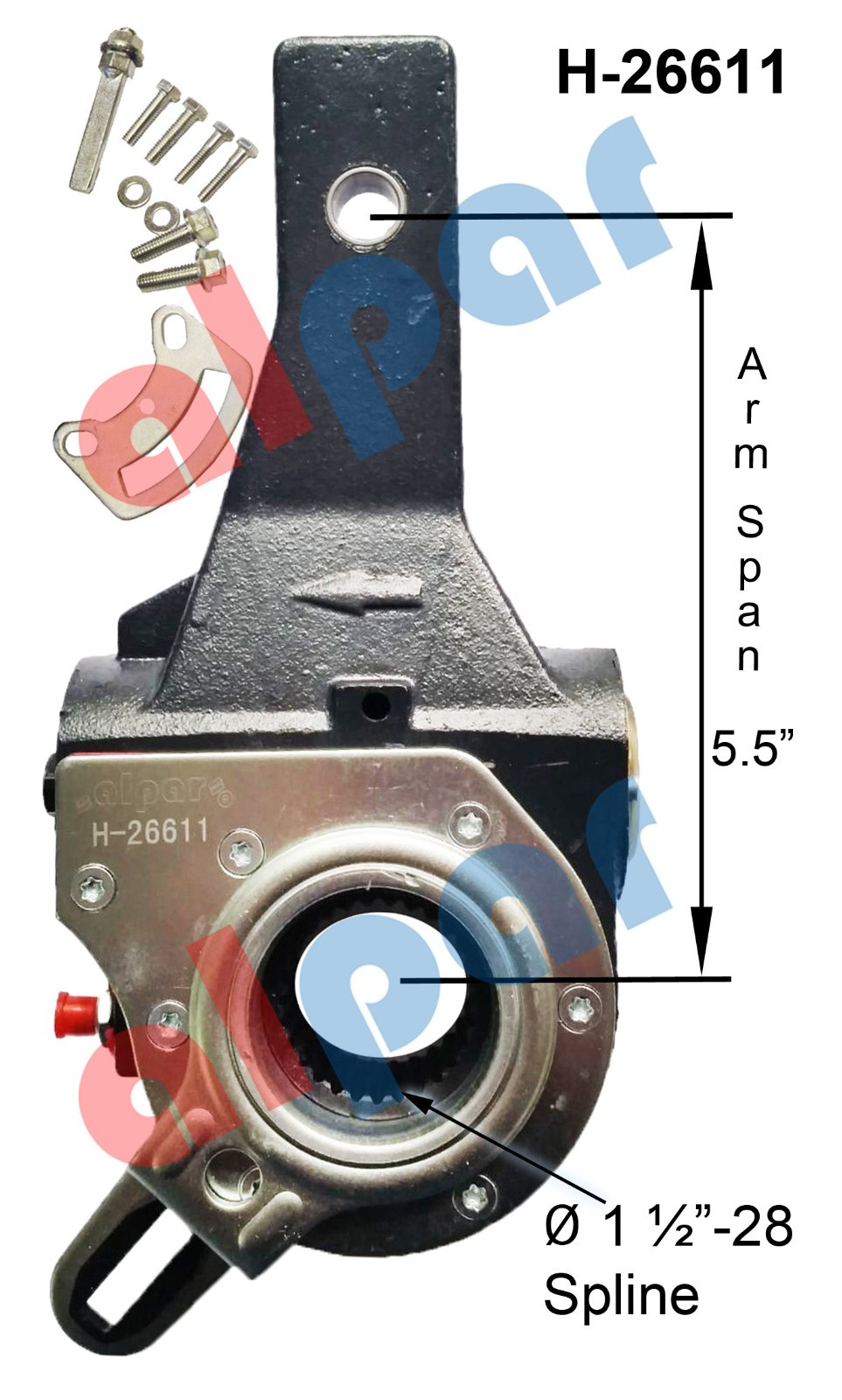 28 Spline 5.5" Self Setting Automatic Slack Adjuster Ref 40020211, 135.S2840