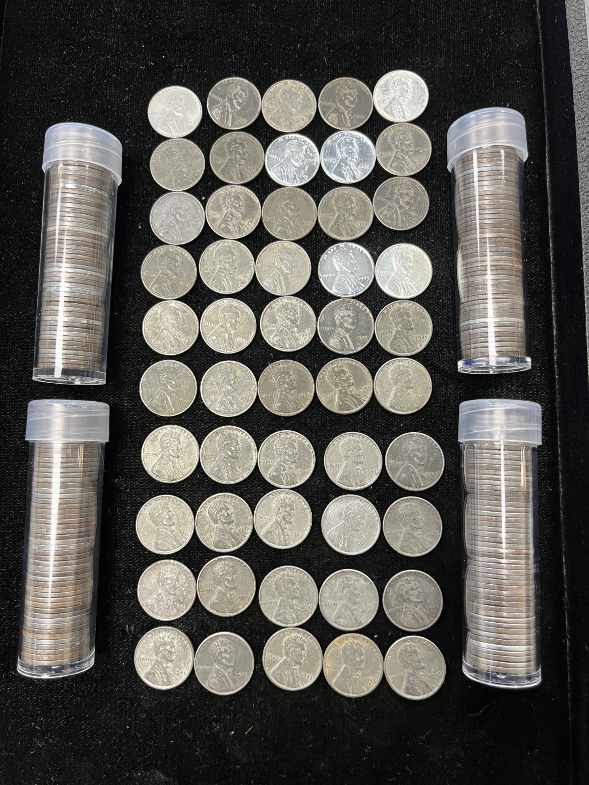 Complete Steel Cent Roll of 50 Coins