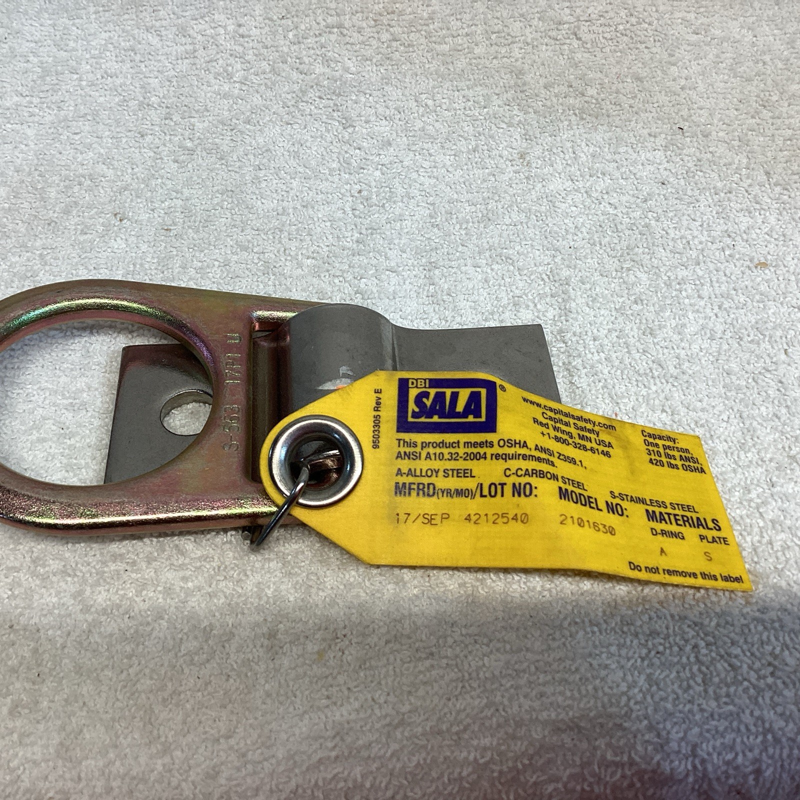 DBI/Sala 2101630 DBI/SALA D-Ring Anchor Plates 2101630