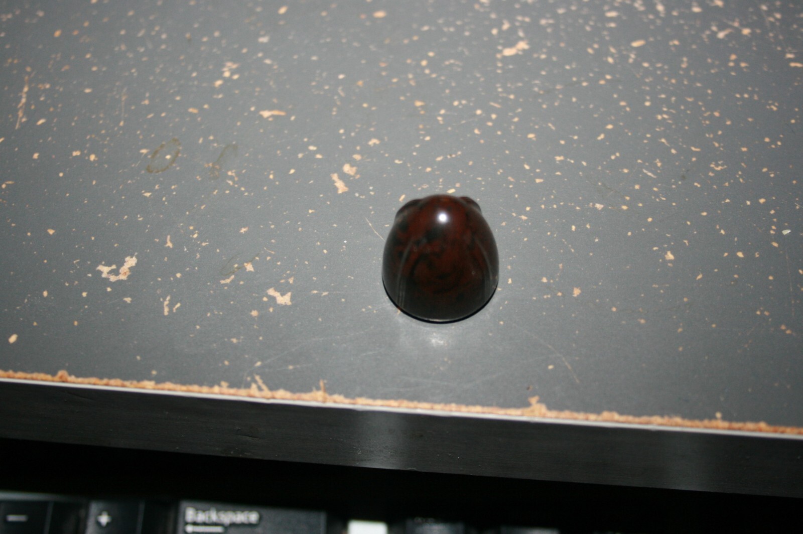 Vintage Tube Radio Brown Bakelite Acorn Bullet Knob Brown 3/4" Dia.