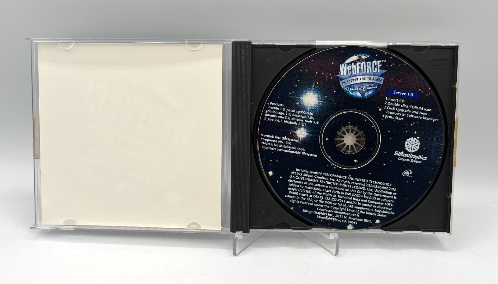 Vintage/Sealed - Silicon Graphics SGI WebFORCE - Server 1.0 - 813-0332-002