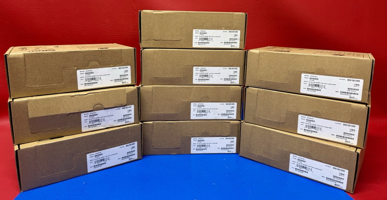 {Lot Of 10x} NEW HPE Aruba APINP203 JY722A  AP-203RP  US Wireless Access Points