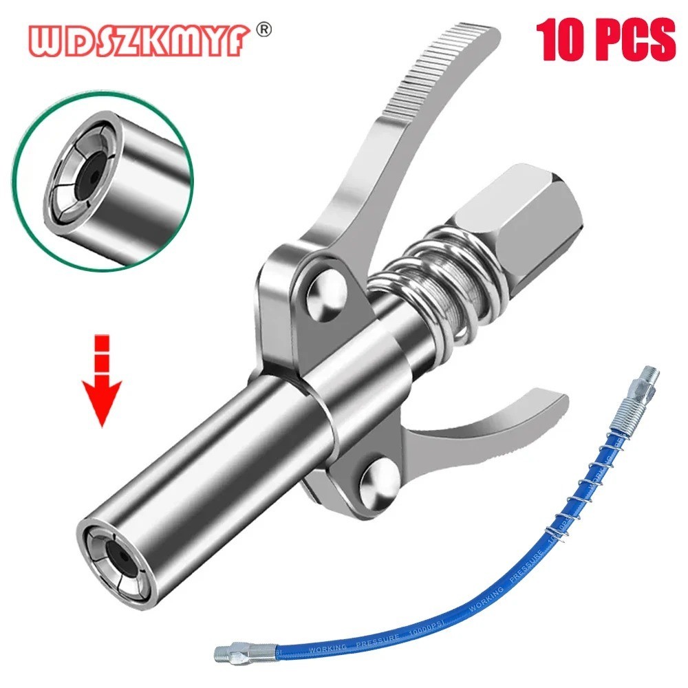 10000PSI Grease Coupler Nozzle Hose Adapter Grease Gun Car Repair Tool