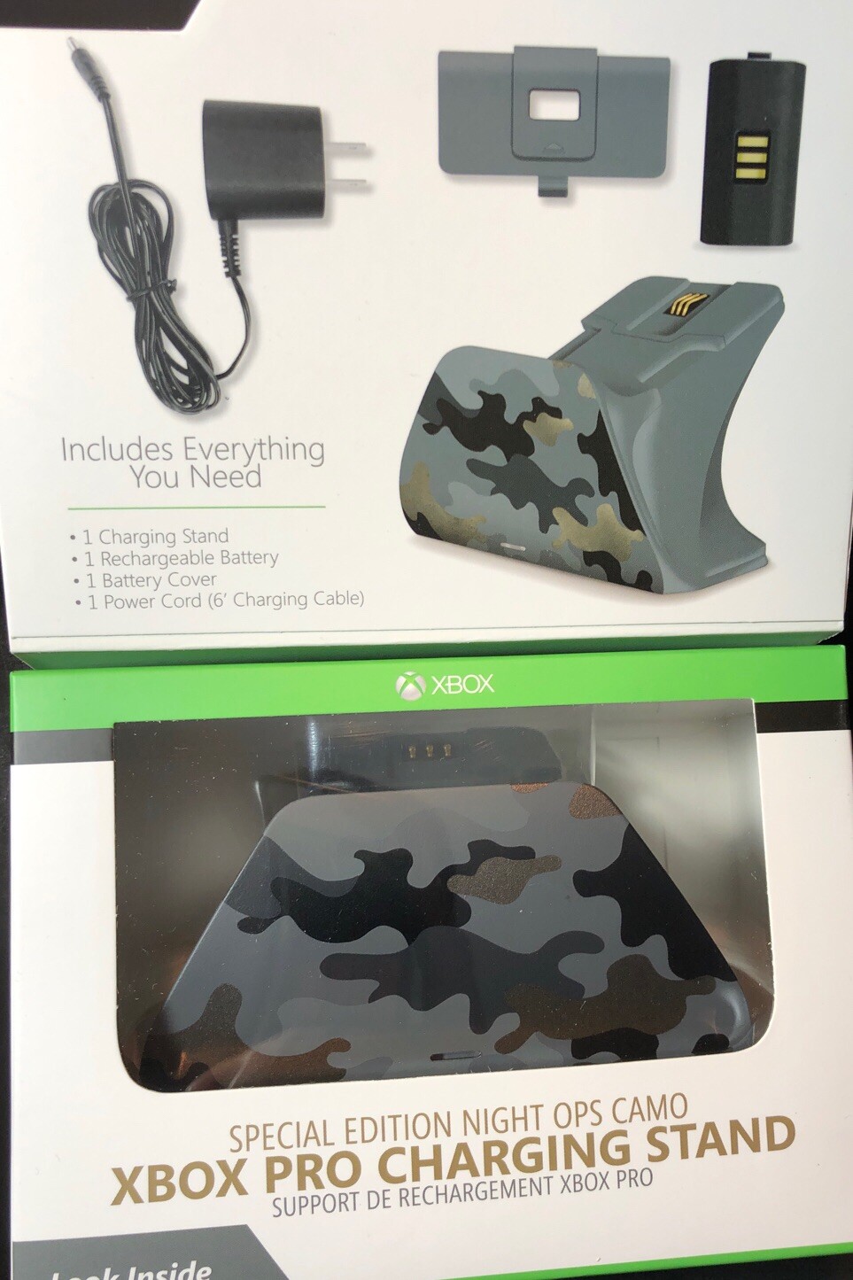 Controller Gear XBOX ONE Pro Charging Stand [ Night Ops Camo Edition ] NEW