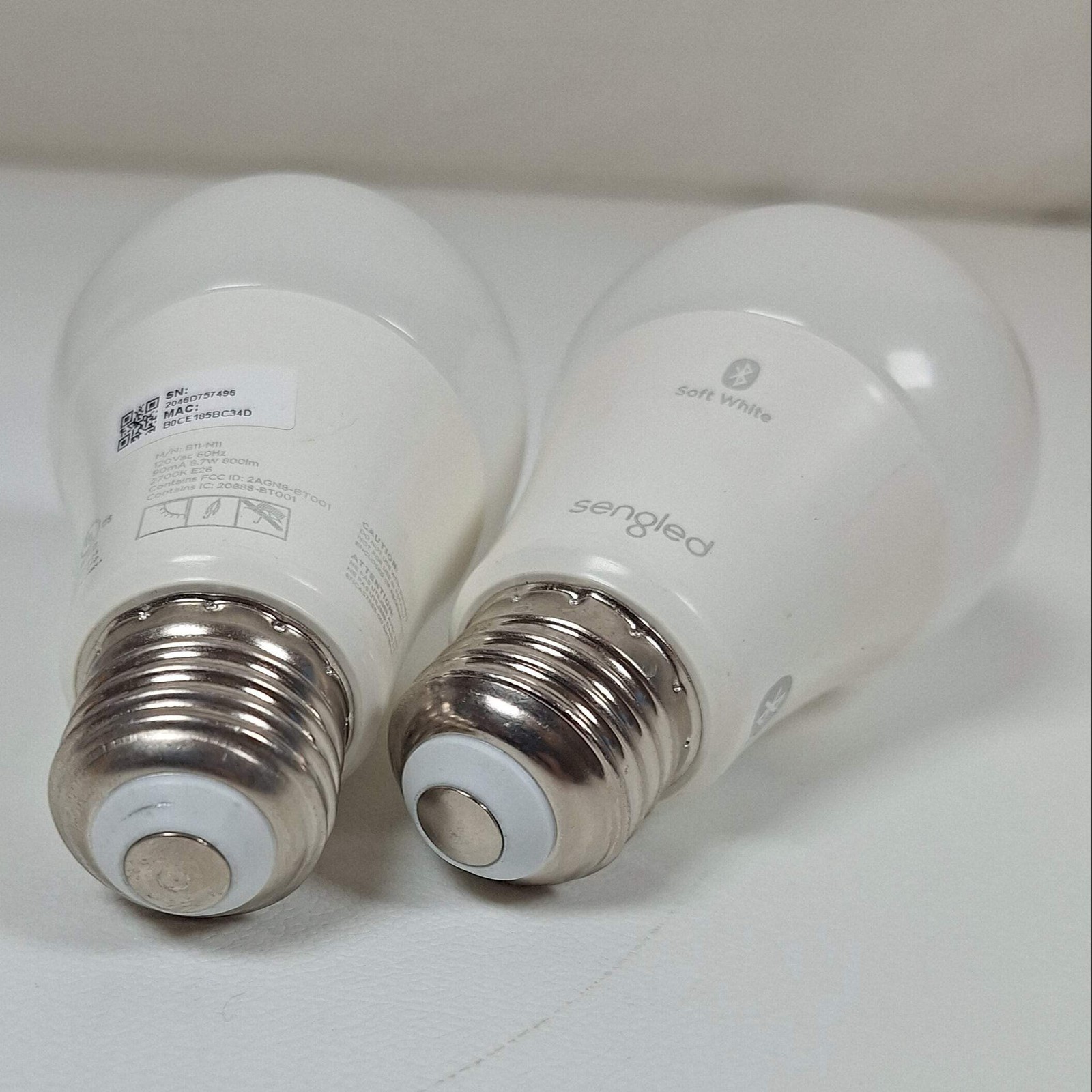 2x Sengled B11-N11 Soft White Smart Light Bulbs