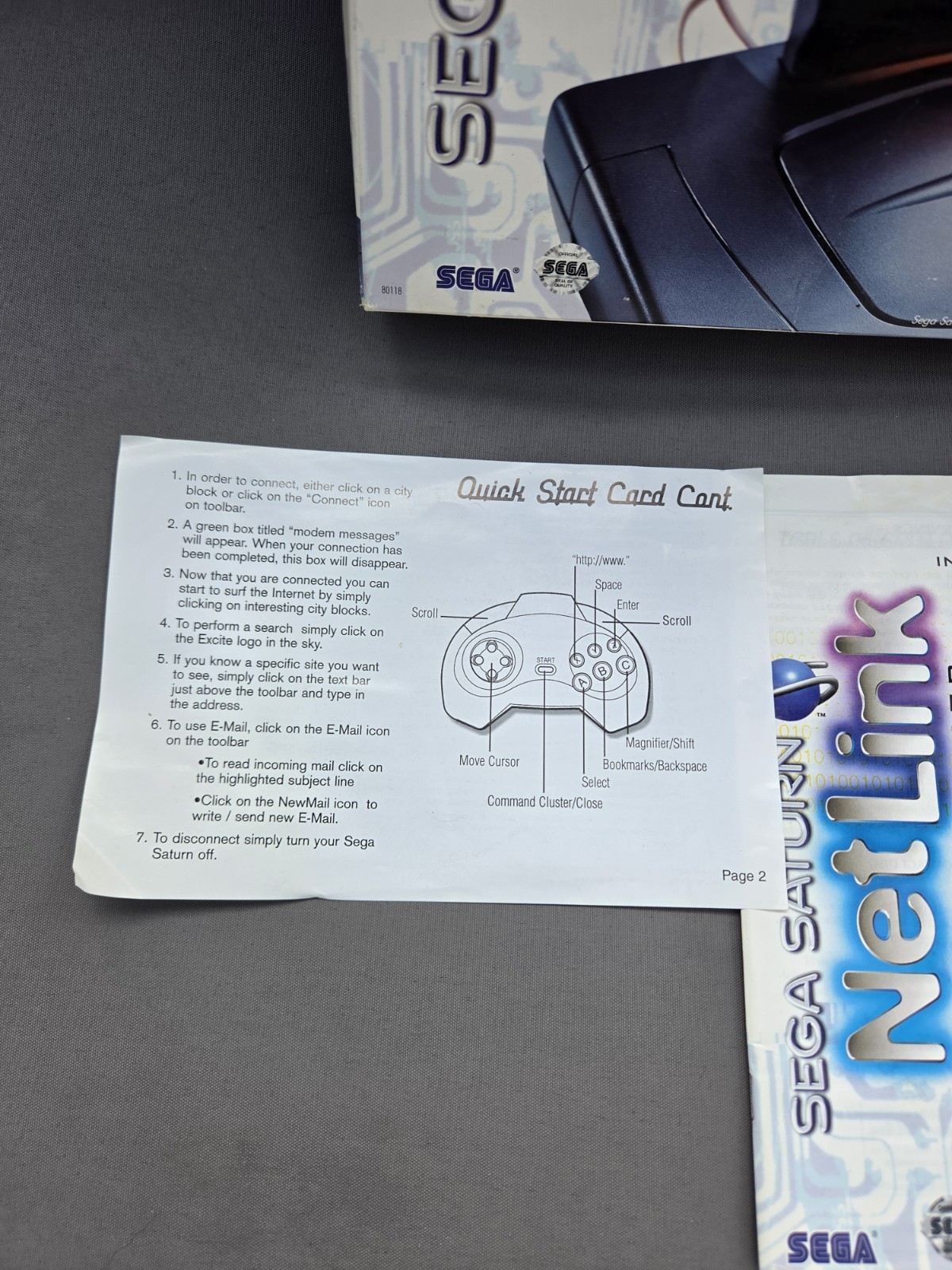 Netlink Planet Web Internet Modem Disc - Sega Saturn Net Link - CIB