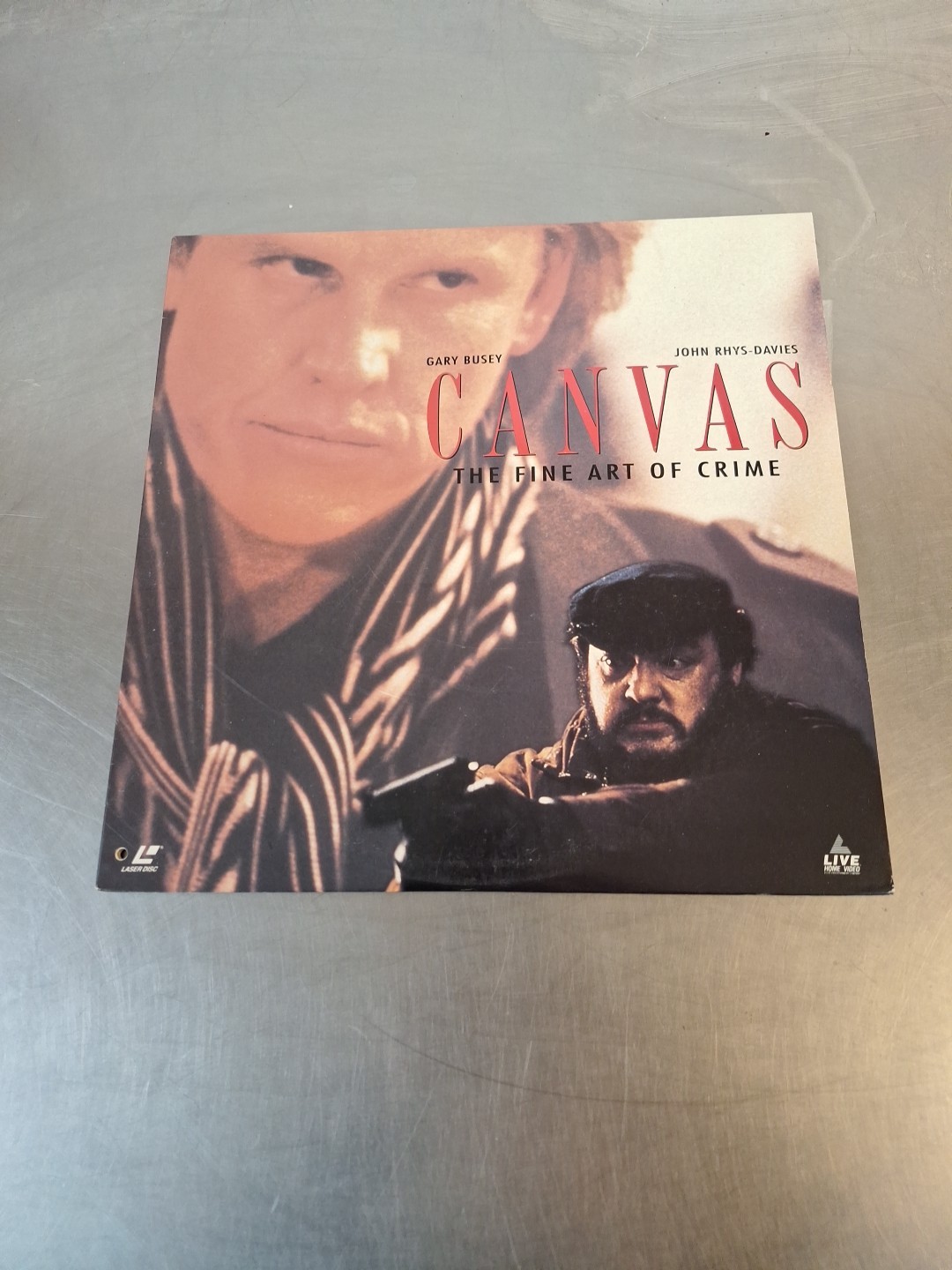 Canvas The Fine Art Of Crime (1992 LASERDISC)Gary Busey - RARE, EUC!