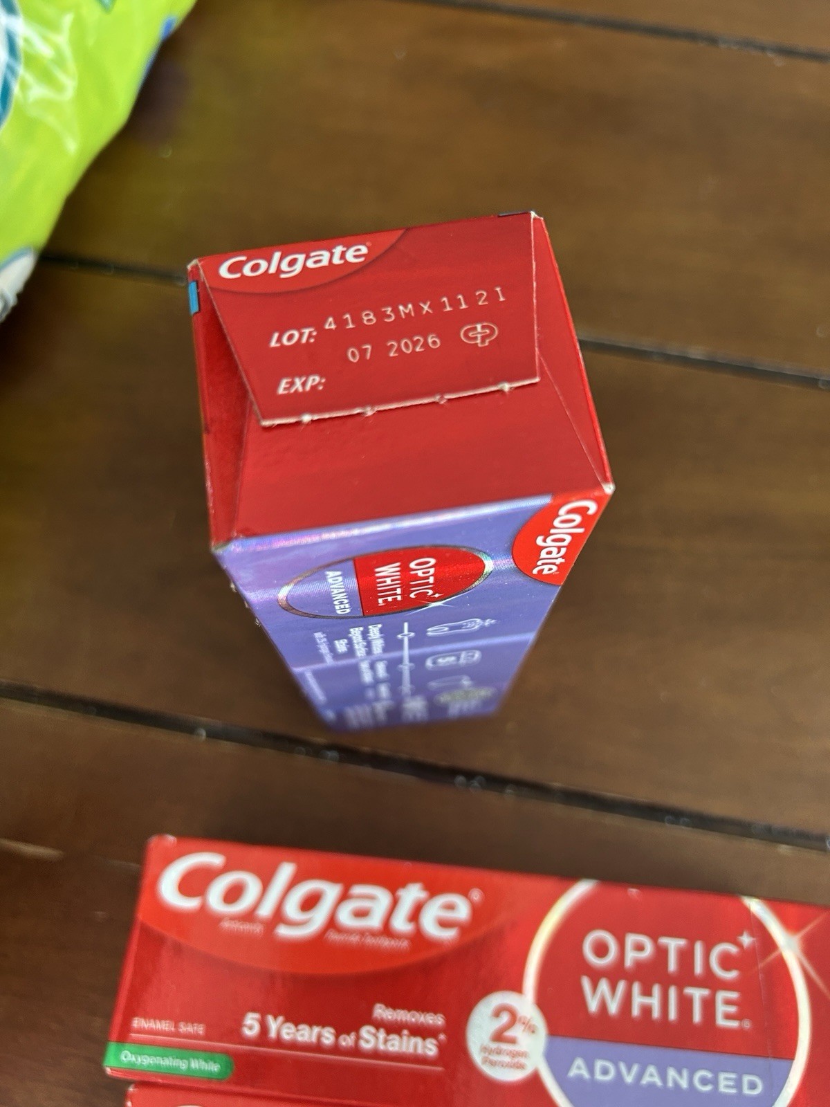 3 Colgate Optic White Advanced Toothpaste 2 Oxygenating White Icy Fresh READ