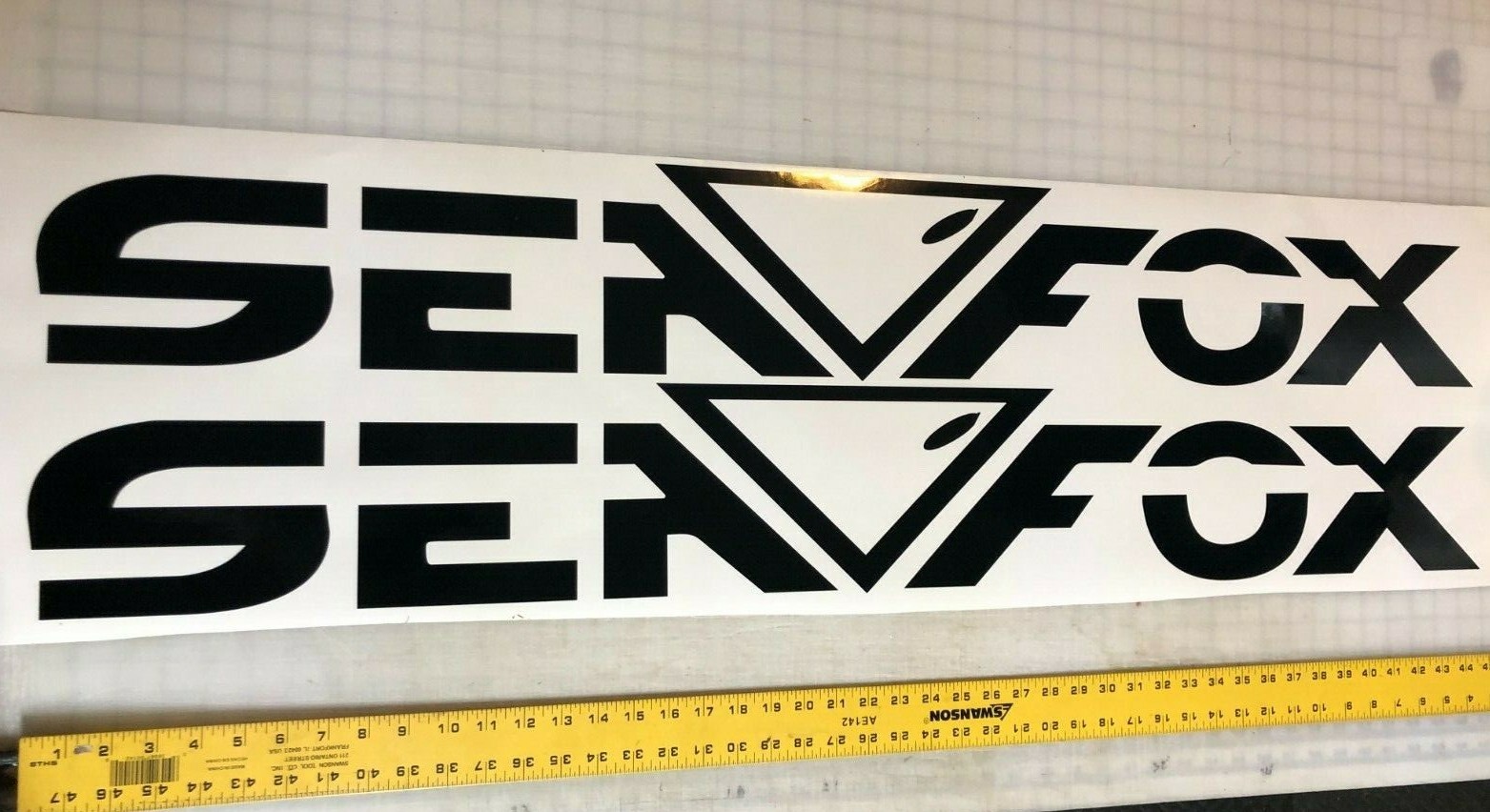Two SEAFOX Boat Side Decals / Sticker size & color choices SEA FOX