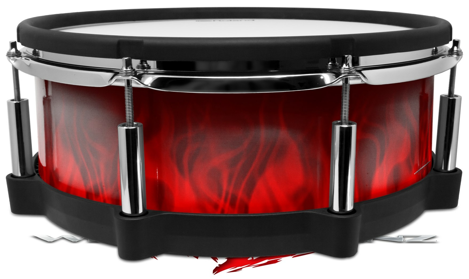 Wrap for Roland vDrum Shell PD140 Fire Flames Red