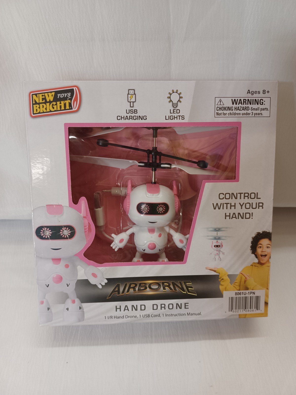 Airborne Hand Drone LED Lights Control with Your Hand USB New T1