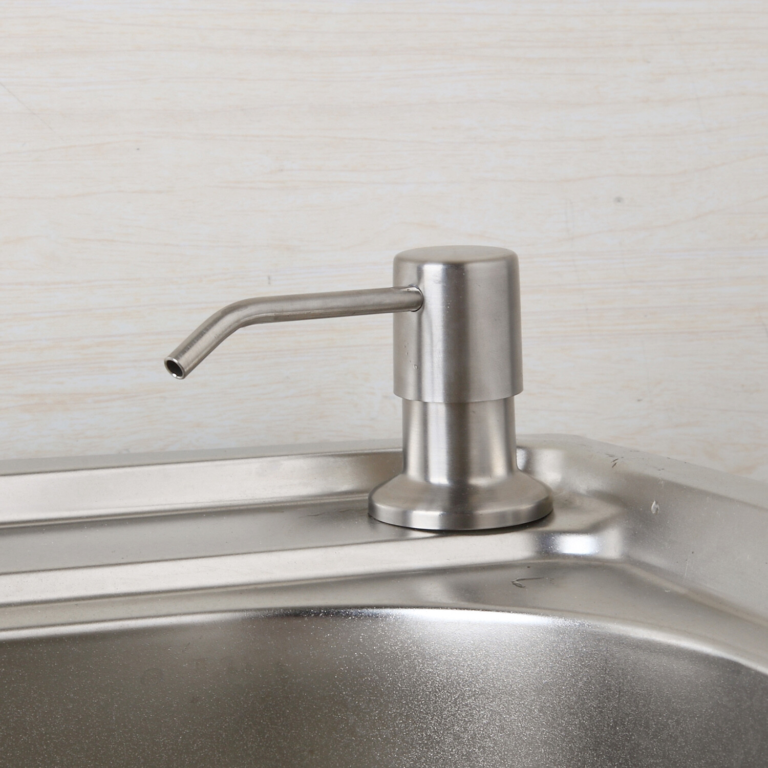 Deck Mounted Black Liquid Soap Dispenser Pump Bottle For Kitchen Sink