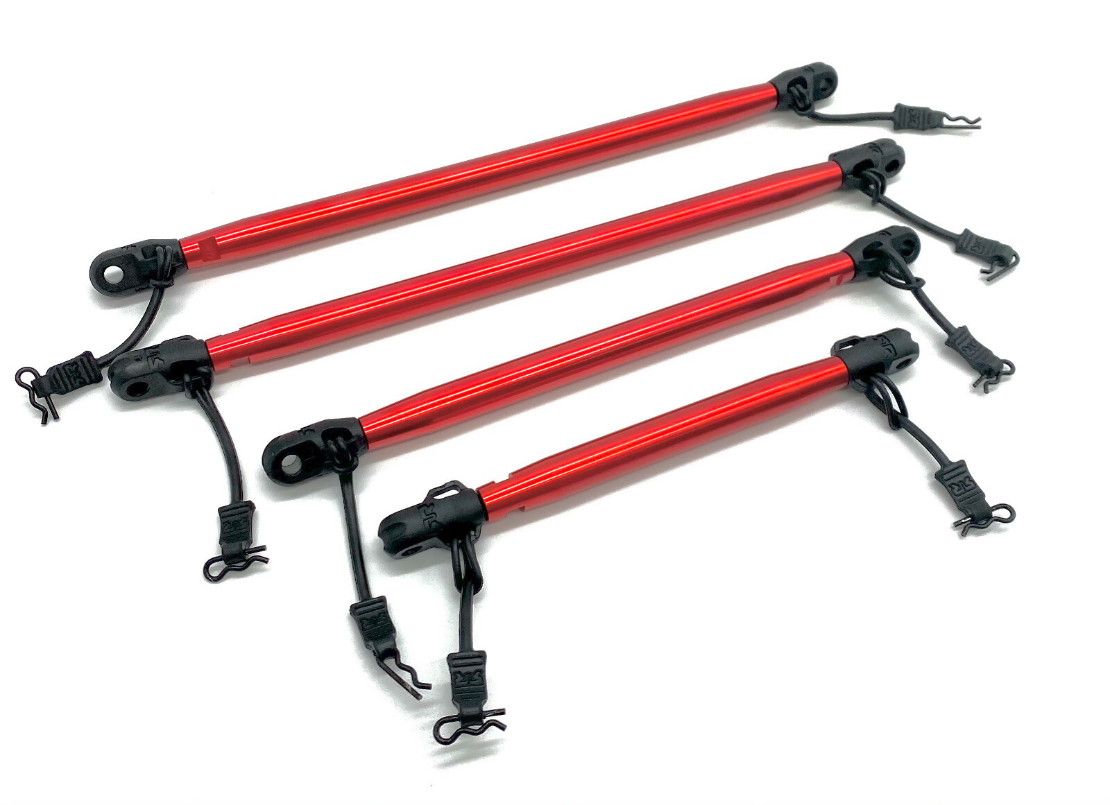 KRATON 8S EXB - RED support Braces Bars center front rear Arrma 1/5 ARA5808V2