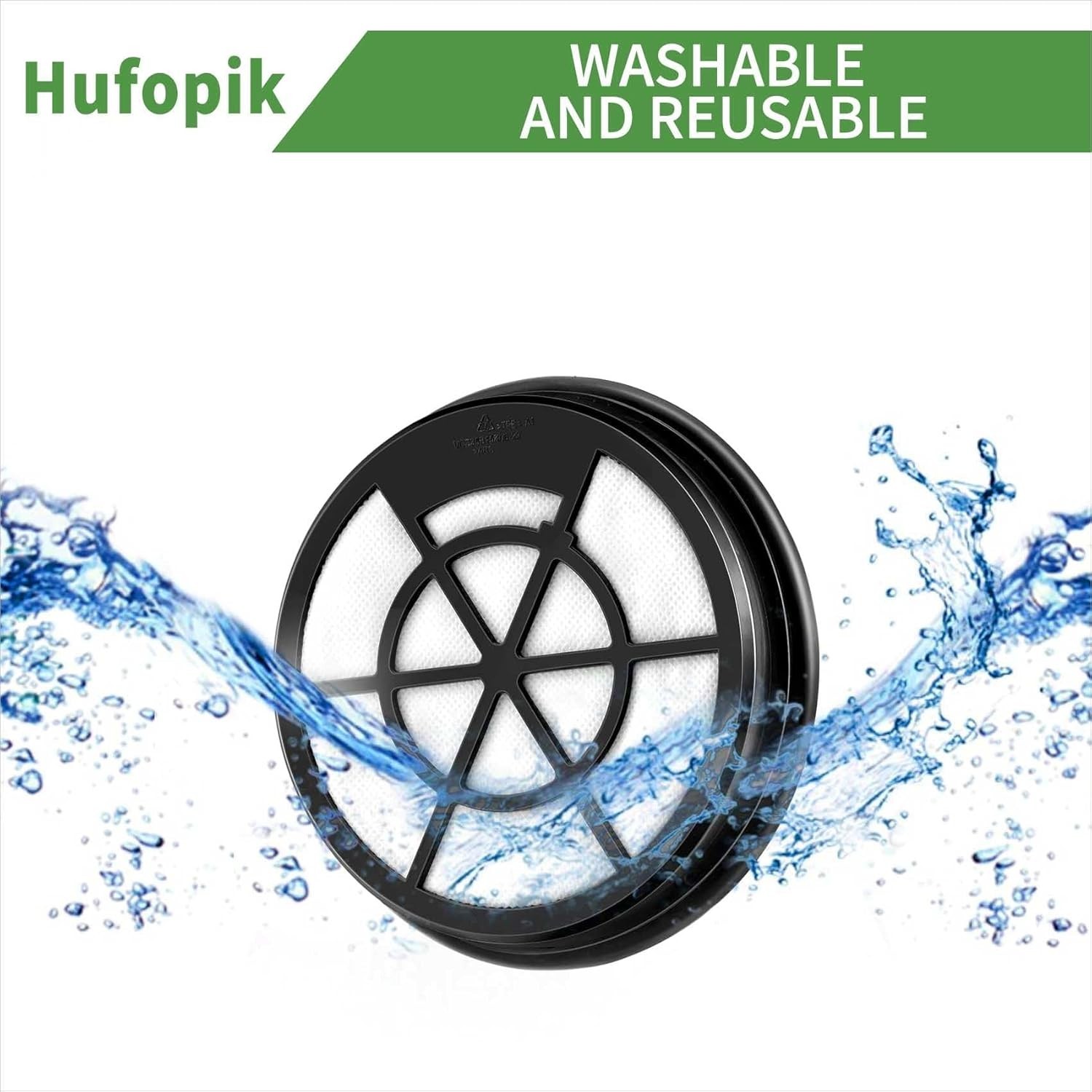 2-Pack Vacuum Filter Compatible with Eureka WhirlWind Bagless Canister Vacuum Cl