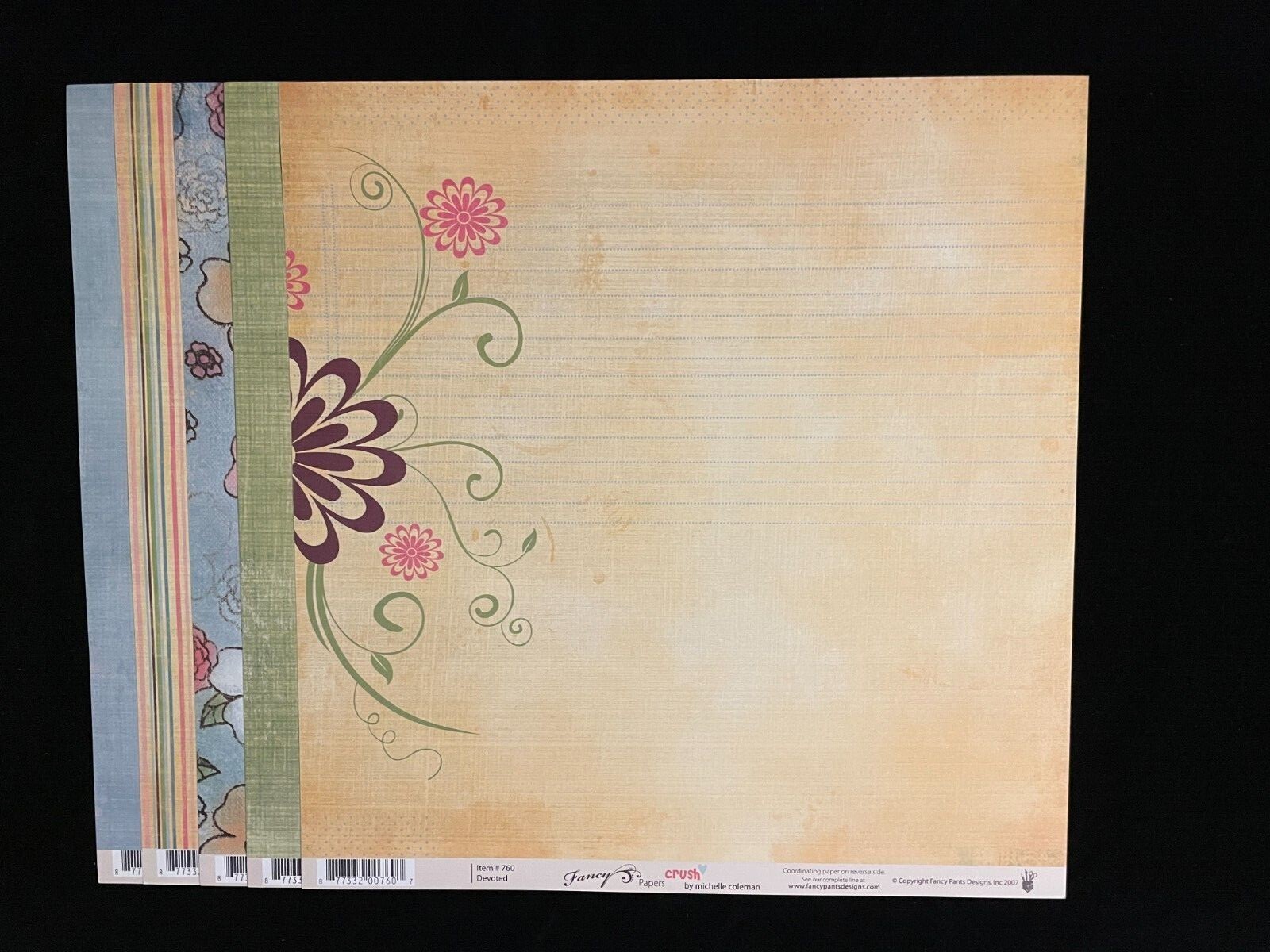 FANCY PANTS "CRUSH" 12X12 DS HEAVY PAPER