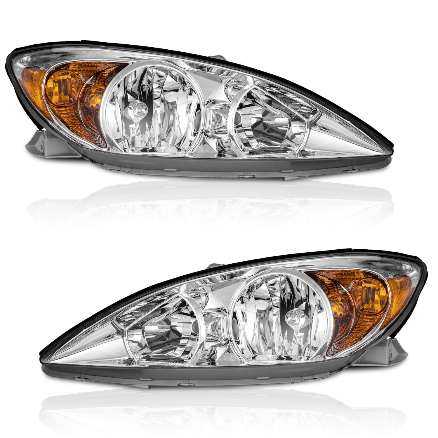 WEELMOTO Headlights for 2002-2004 Toyota Camry(LE/XLE) Headlight Assembly Com...